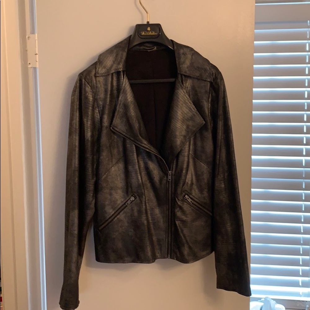 Leather look jacket